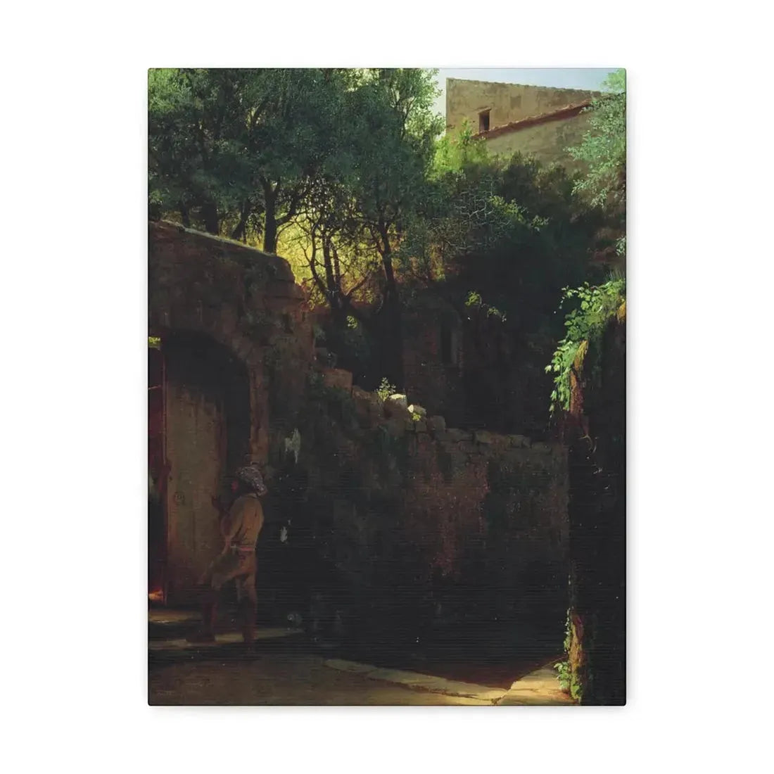 Lev Lagorio (1827-1905) Meio-dia Italiano 1856 - Canvas Wall Art - The Sticker Space