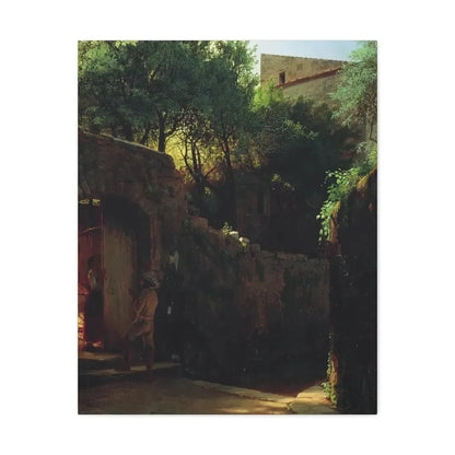 Lev Lagorio (1827-1905) Meio-dia Italiano 1856 - Canvas Wall Art - The Sticker Space