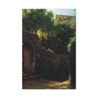 Lev Lagorio (1827-1905) Meio-dia Italiano 1856 - Canvas Wall Art - The Sticker Space