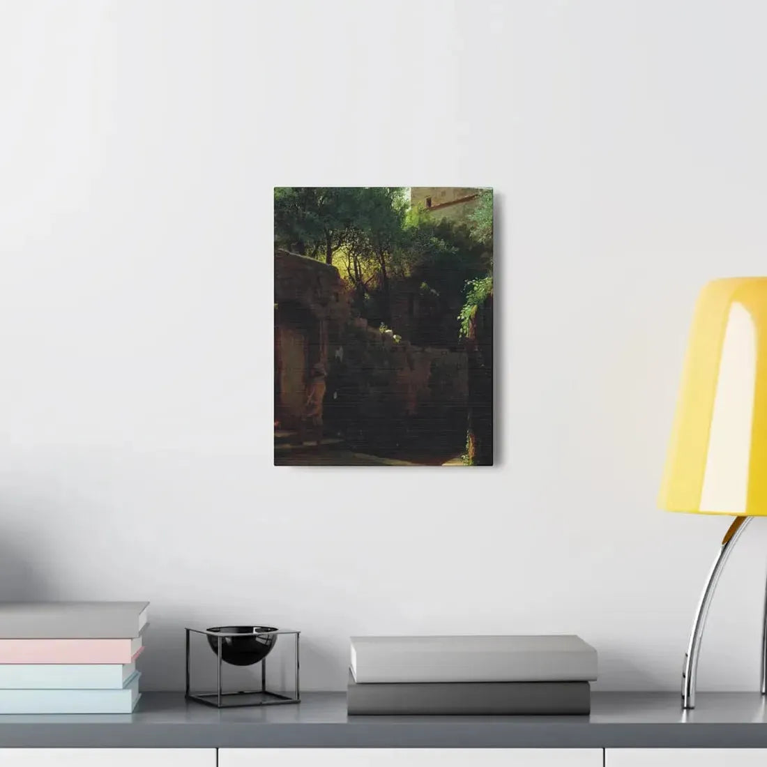 Lev Lagorio (1827-1905) Meio-dia Italiano 1856 - Canvas Wall Art - The Sticker Space