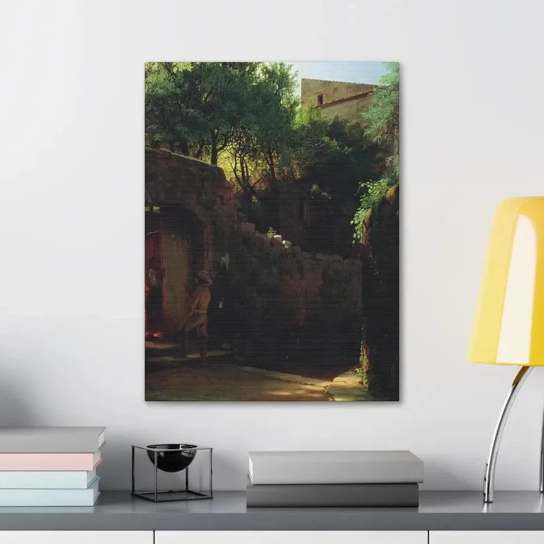 Lev Lagorio (1827-1905) Meio-dia Italiano 1856 - Canvas Wall Art - The Sticker Space