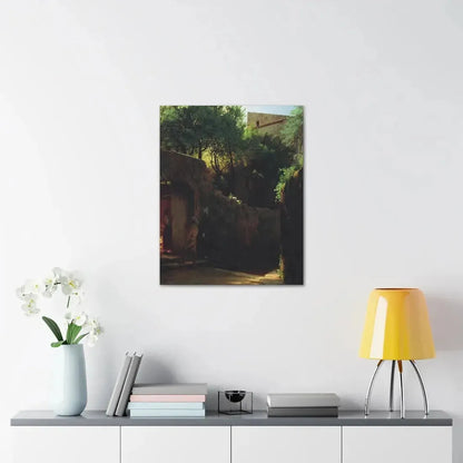 Lev Lagorio (1827-1905) Meio-dia Italiano 1856 - Canvas Wall Art - The Sticker Space