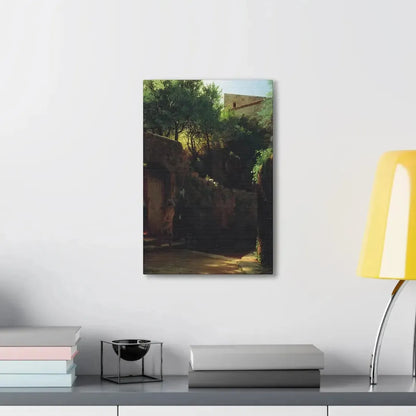 Lev Lagorio (1827-1905) Meio-dia Italiano 1856 - Canvas Wall Art - The Sticker Space