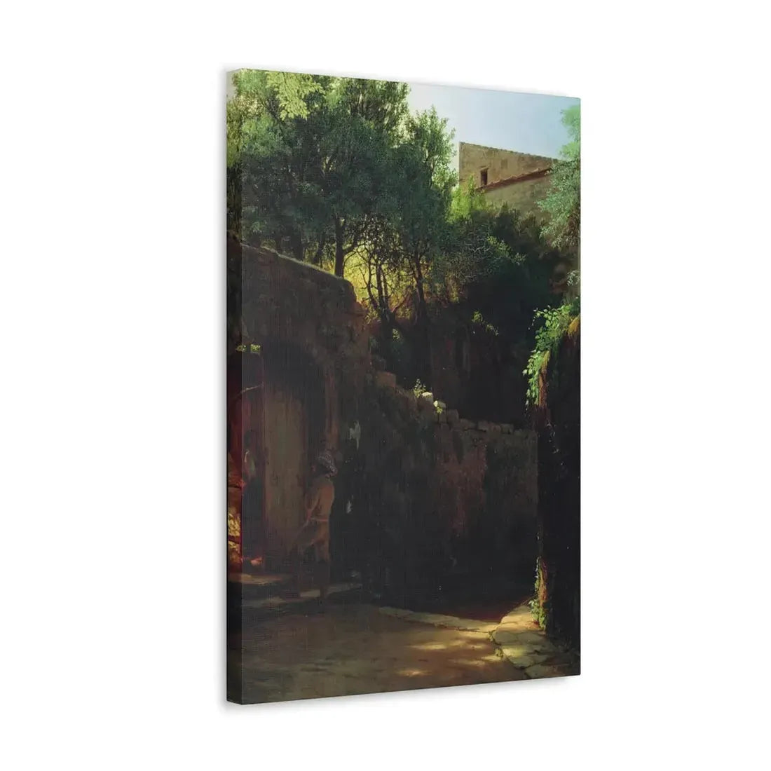 Lev Lagorio (1827-1905) Meio-dia Italiano 1856 - Canvas Wall Art - The Sticker Space