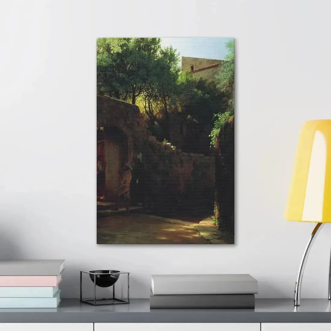 Lev Lagorio (1827-1905) Meio-dia Italiano 1856 - Canvas Wall Art - The Sticker Space