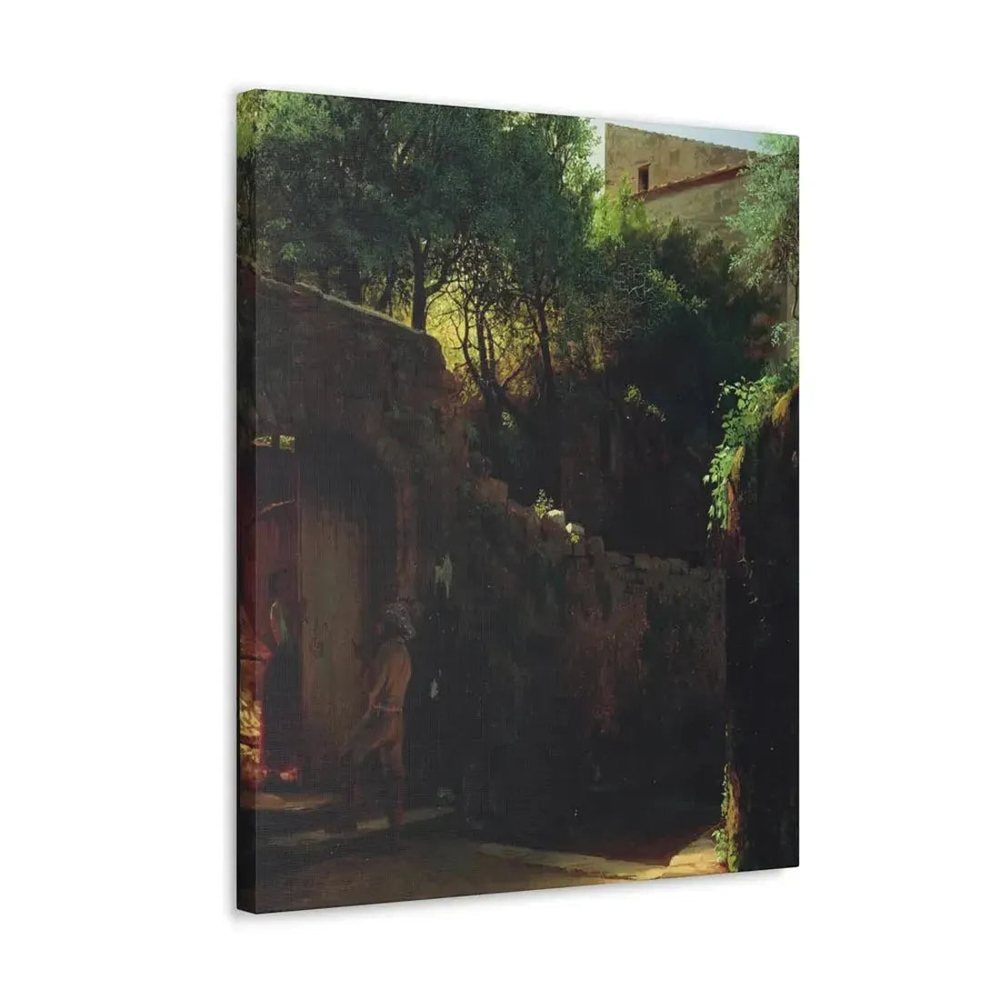 Lev Lagorio (1827-1905) Meio-dia Italiano 1856 - Canvas Wall Art - The Sticker Space