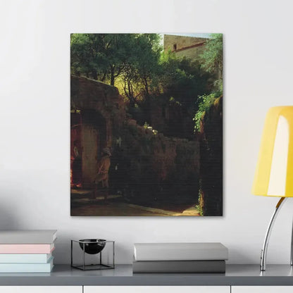 Lev Lagorio (1827-1905) Meio-dia Italiano 1856 - Canvas Wall Art - The Sticker Space