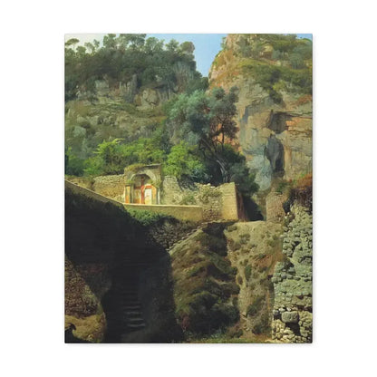 Lev Lagorio (1827-1905) Vista de Capo de Monte, Sorrento 1860 - Canvas Wall Art 16″ x 20″ 1.25" - The Sticker Space