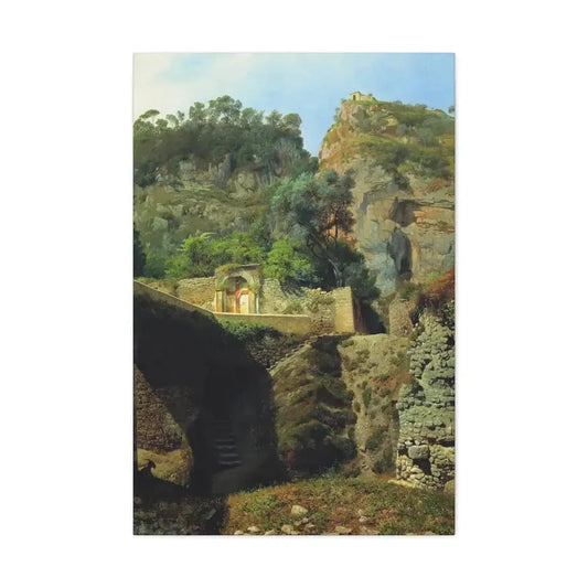 Lev Lagorio (1827-1905) Vista de Capo de Monte, Sorrento 1860 - Canvas Wall Art 24″ x 36″ 1.25" - The Sticker Space