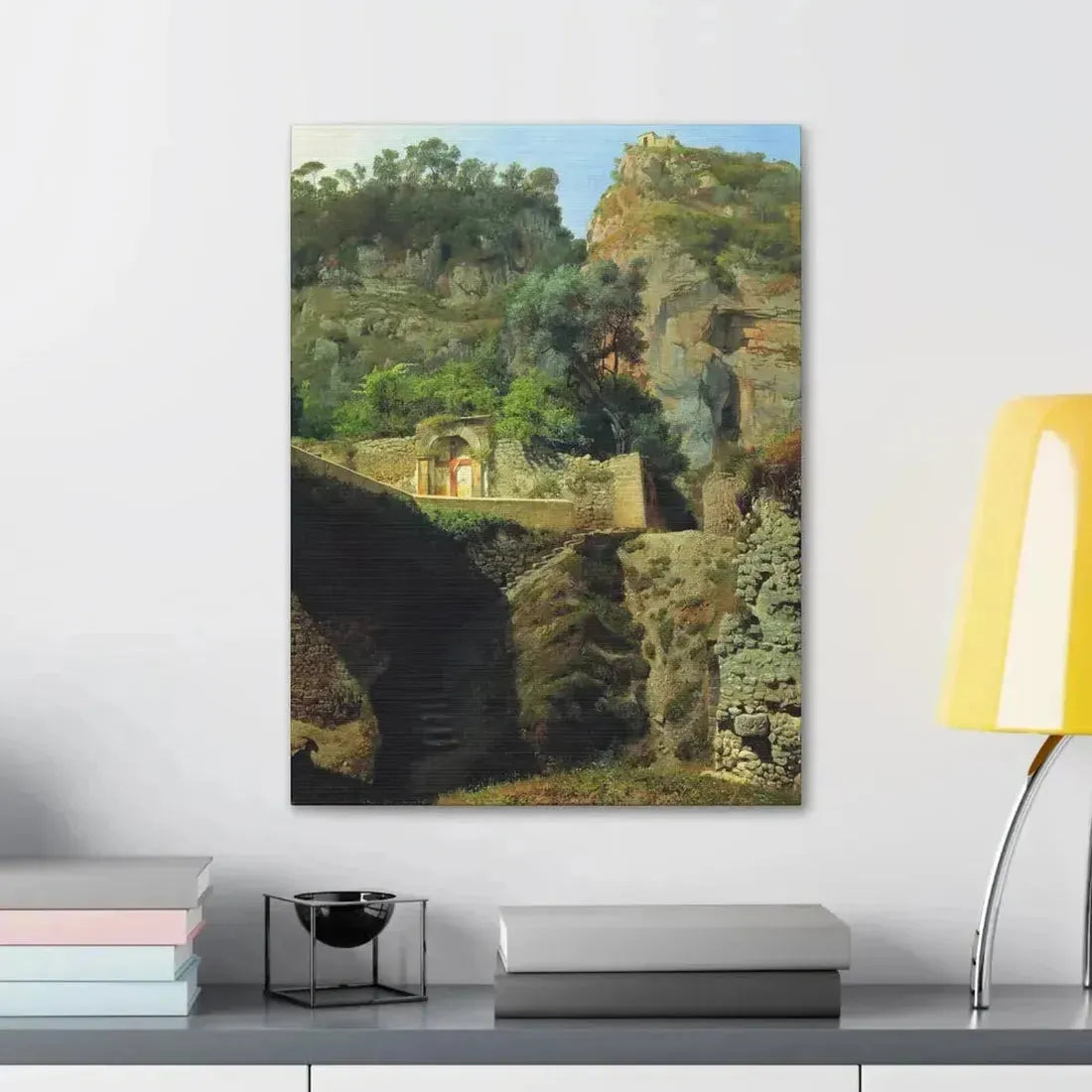 Lev Lagorio (1827-1905) Vista de Capo de Monte, Sorrento 1860 - Canvas Wall Art - The Sticker Space