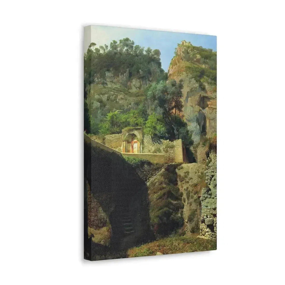 Lev Lagorio (1827-1905) Vista de Capo de Monte, Sorrento 1860 - Canvas Wall Art - The Sticker Space