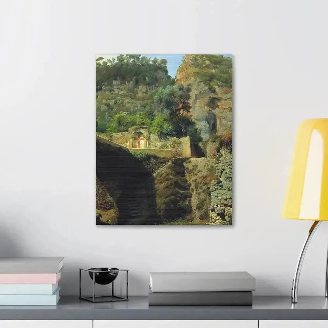 Lev Lagorio (1827-1905) Vista de Capo de Monte, Sorrento 1860 - Canvas Wall Art - The Sticker Space