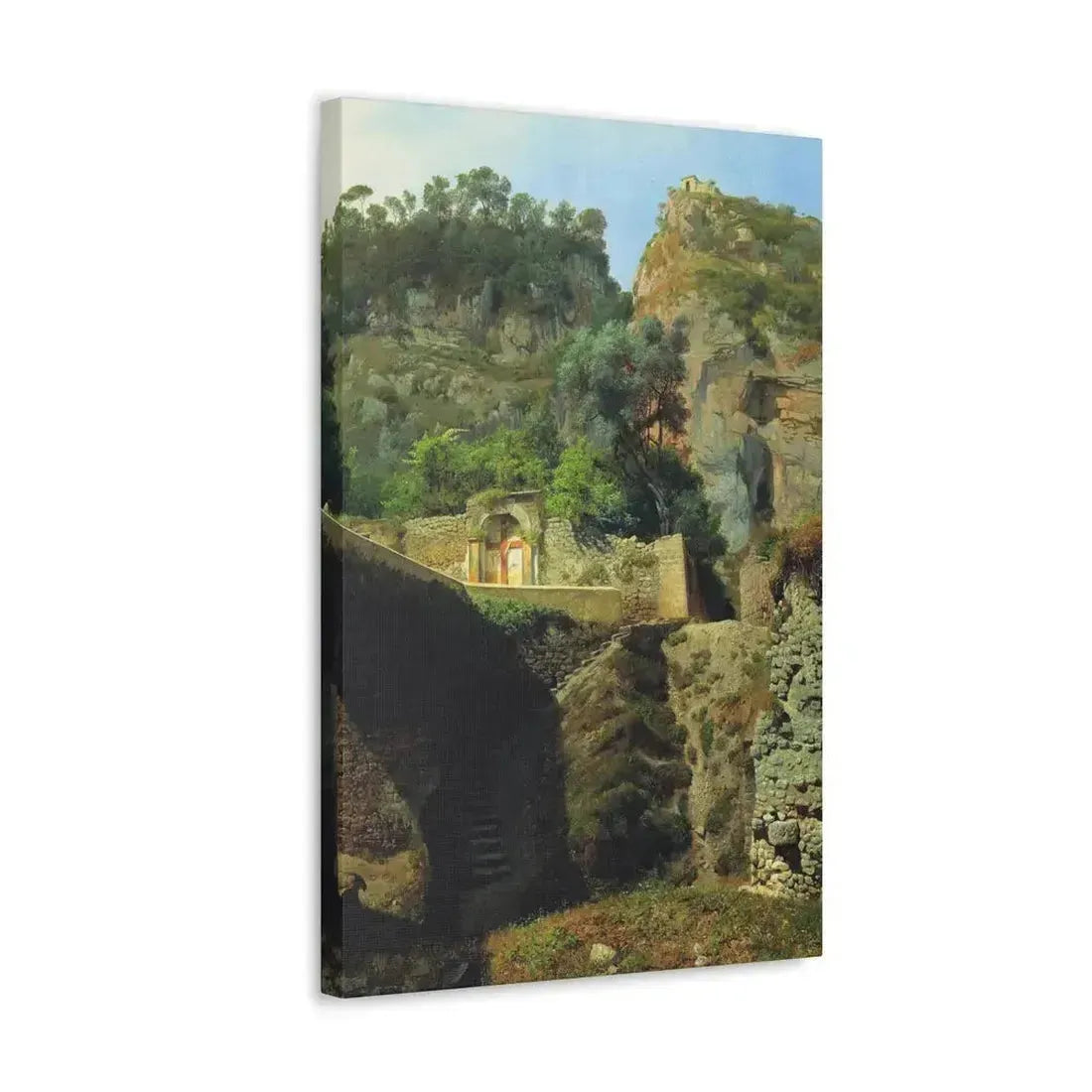 Lev Lagorio (1827-1905) Vista de Capo de Monte, Sorrento 1860 - Canvas Wall Art - The Sticker Space