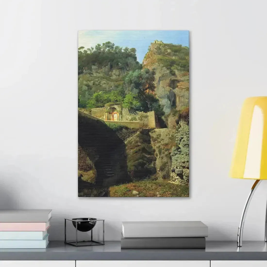 Lev Lagorio (1827-1905) Vista de Capo de Monte, Sorrento 1860 - Canvas Wall Art - The Sticker Space