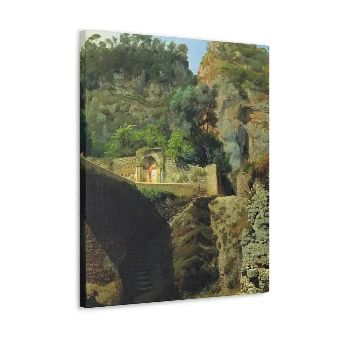 Lev Lagorio (1827-1905) Vista de Capo de Monte, Sorrento 1860 - Canvas Wall Art - The Sticker Space