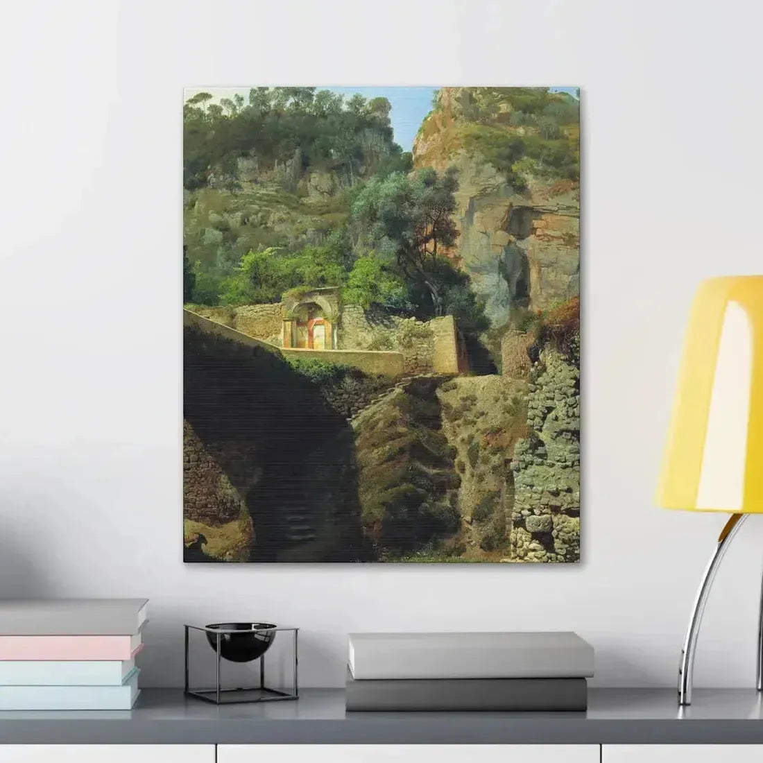 Lev Lagorio (1827-1905) Vista de Capo de Monte, Sorrento 1860 - Canvas Wall Art - The Sticker Space