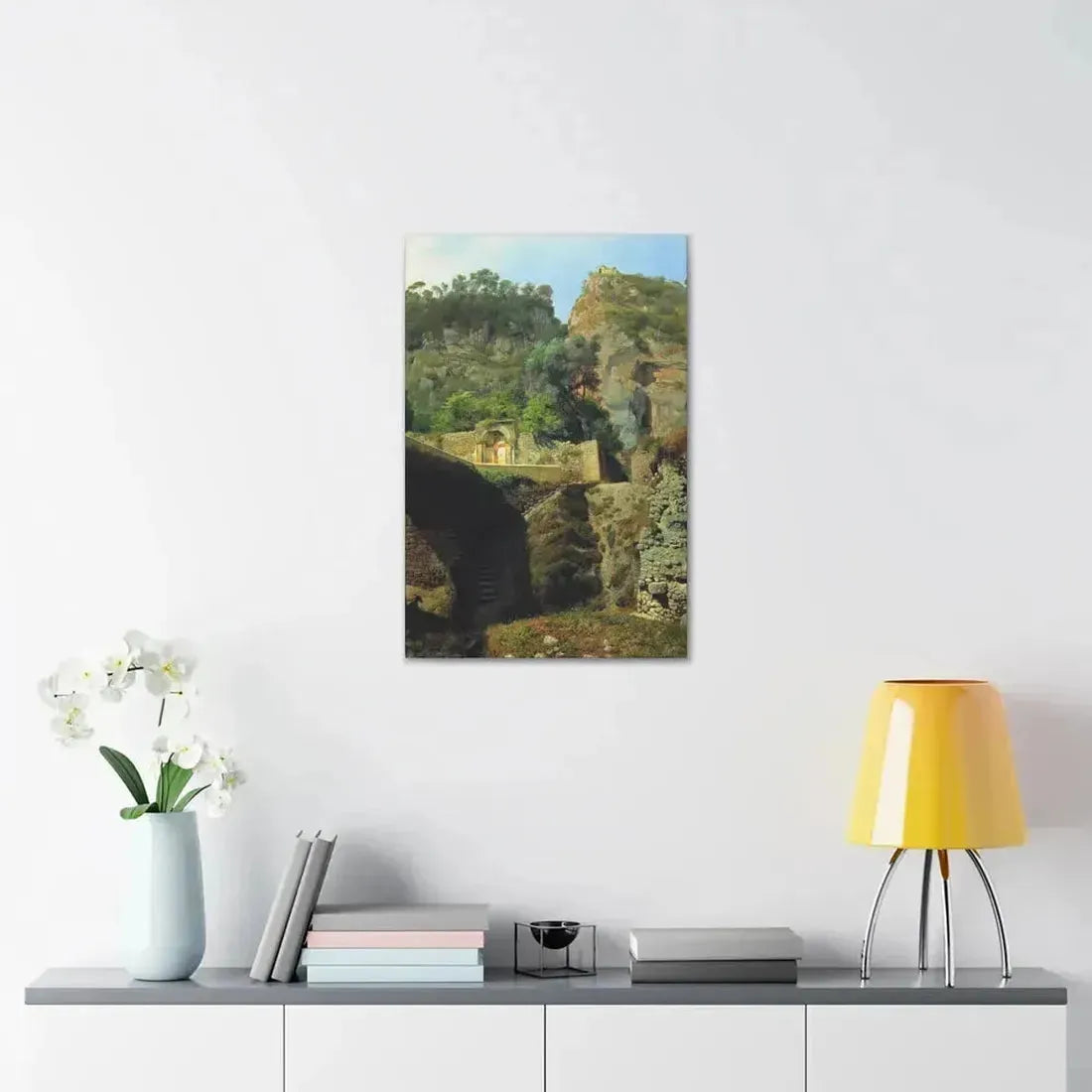 Lev Lagorio (1827-1905) Vista de Capo de Monte, Sorrento 1860 - Canvas Wall Art - The Sticker Space