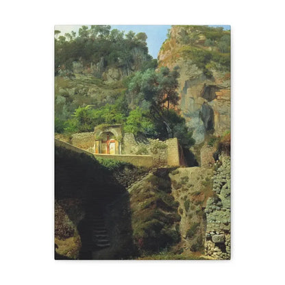 Lev Lagorio (1827-1905) Vista de Capo de Monte, Sorrento 1860 - Canvas Wall Art - The Sticker Space