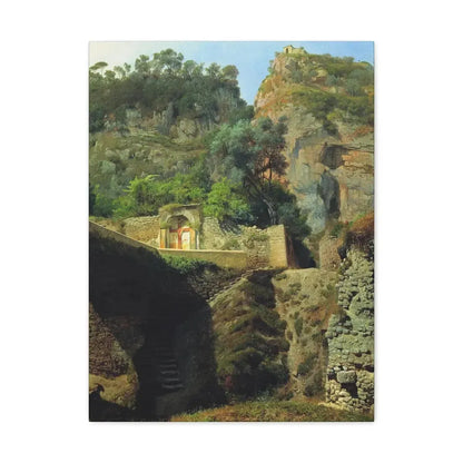 Lev Lagorio (1827-1905) Vista de Capo de Monte, Sorrento 1860 - Canvas Wall Art - The Sticker Space