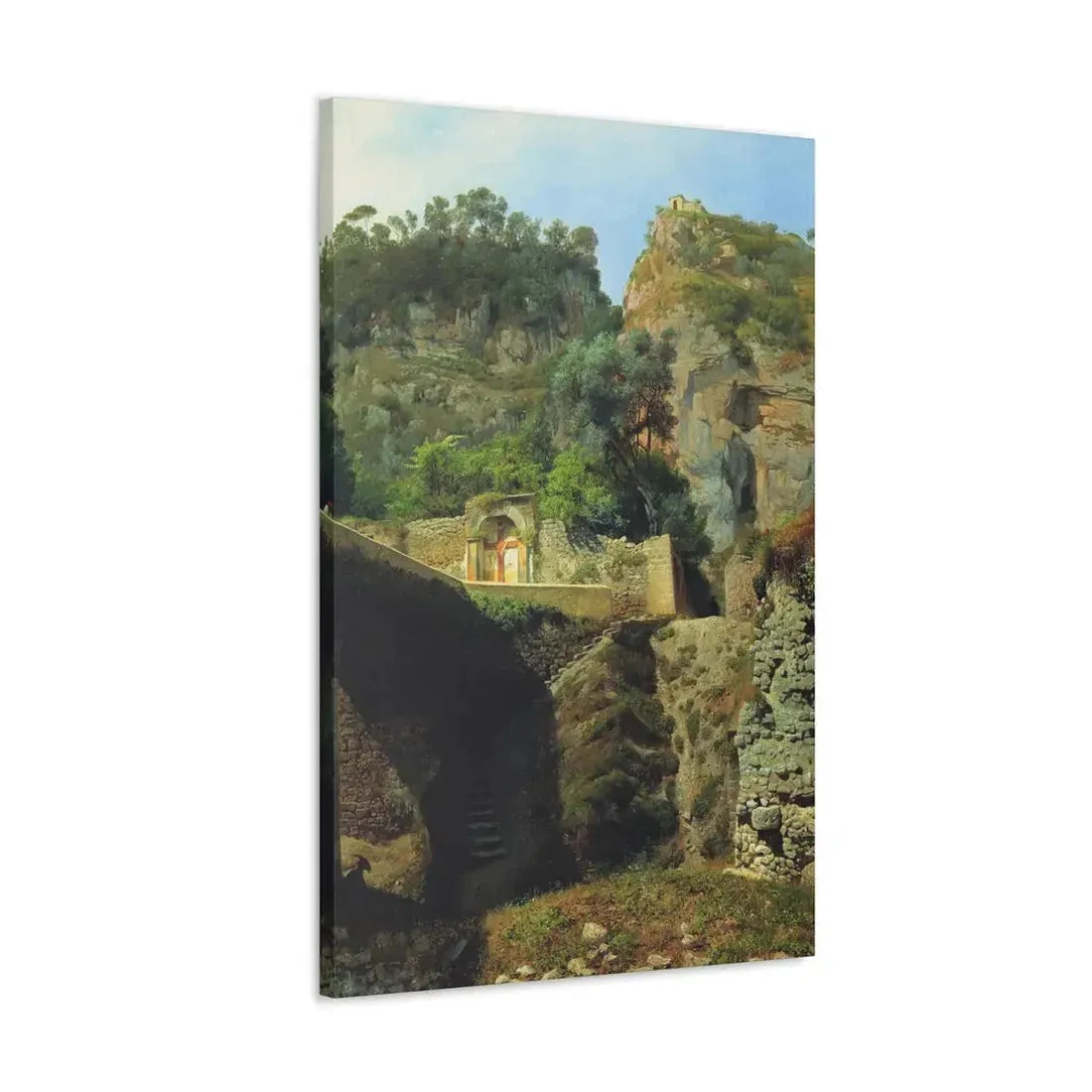 Lev Lagorio (1827-1905) Vista de Capo de Monte, Sorrento 1860 - Canvas Wall Art - The Sticker Space