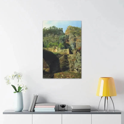 Lev Lagorio (1827-1905) Vista de Capo de Monte, Sorrento 1860 - Canvas Wall Art - The Sticker Space