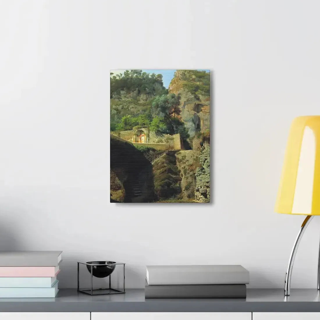 Lev Lagorio (1827-1905) Vista de Capo de Monte, Sorrento 1860 - Canvas Wall Art - The Sticker Space