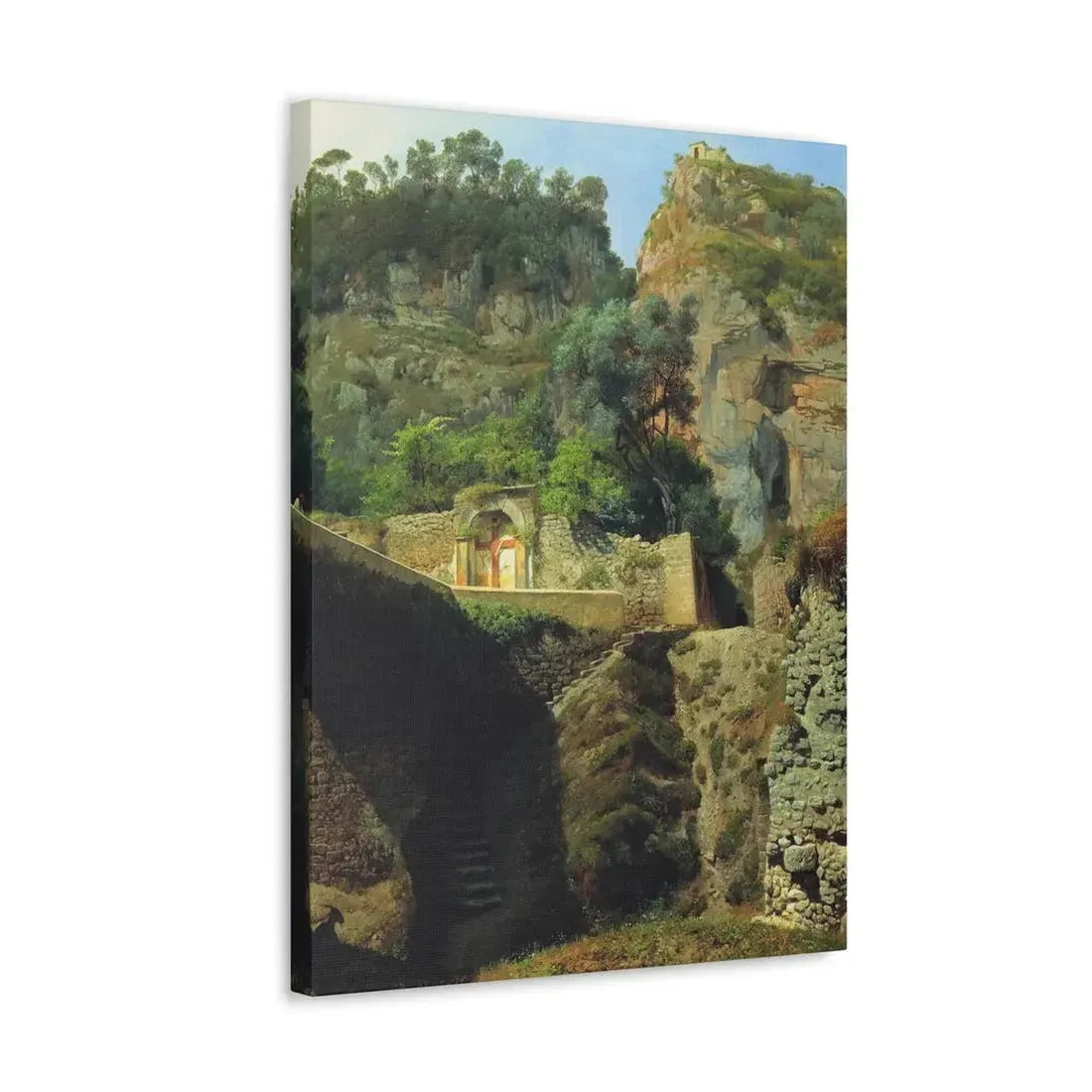 Lev Lagorio (1827-1905) Vista de Capo de Monte, Sorrento 1860 - Canvas Wall Art - The Sticker Space