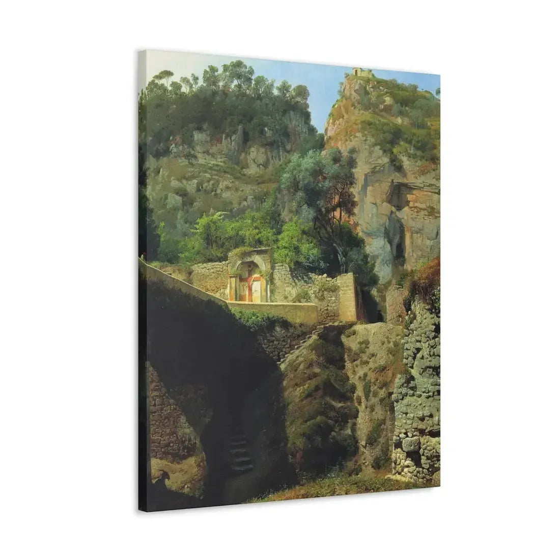 Lev Lagorio (1827-1905) Vista de Capo de Monte, Sorrento 1860 - Canvas Wall Art - The Sticker Space