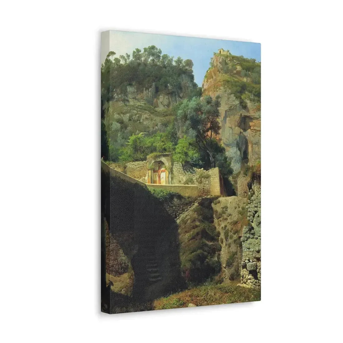 Lev Lagorio (1827-1905) Vista de Capo de Monte, Sorrento 1860 - Canvas Wall Art - The Sticker Space