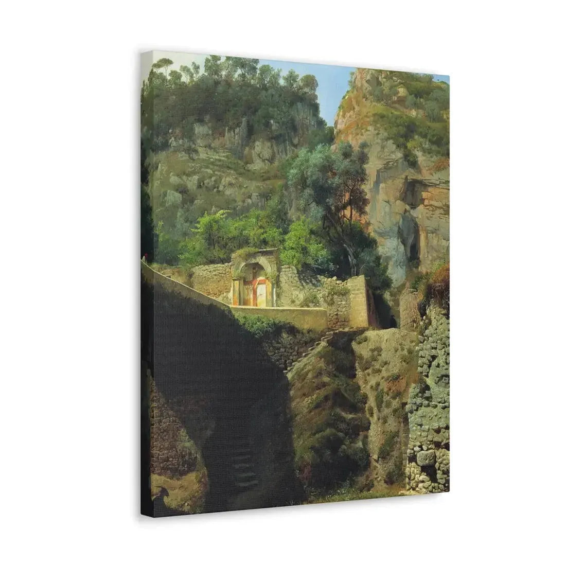 Lev Lagorio (1827-1905) Vista de Capo de Monte, Sorrento 1860 - Canvas Wall Art - The Sticker Space