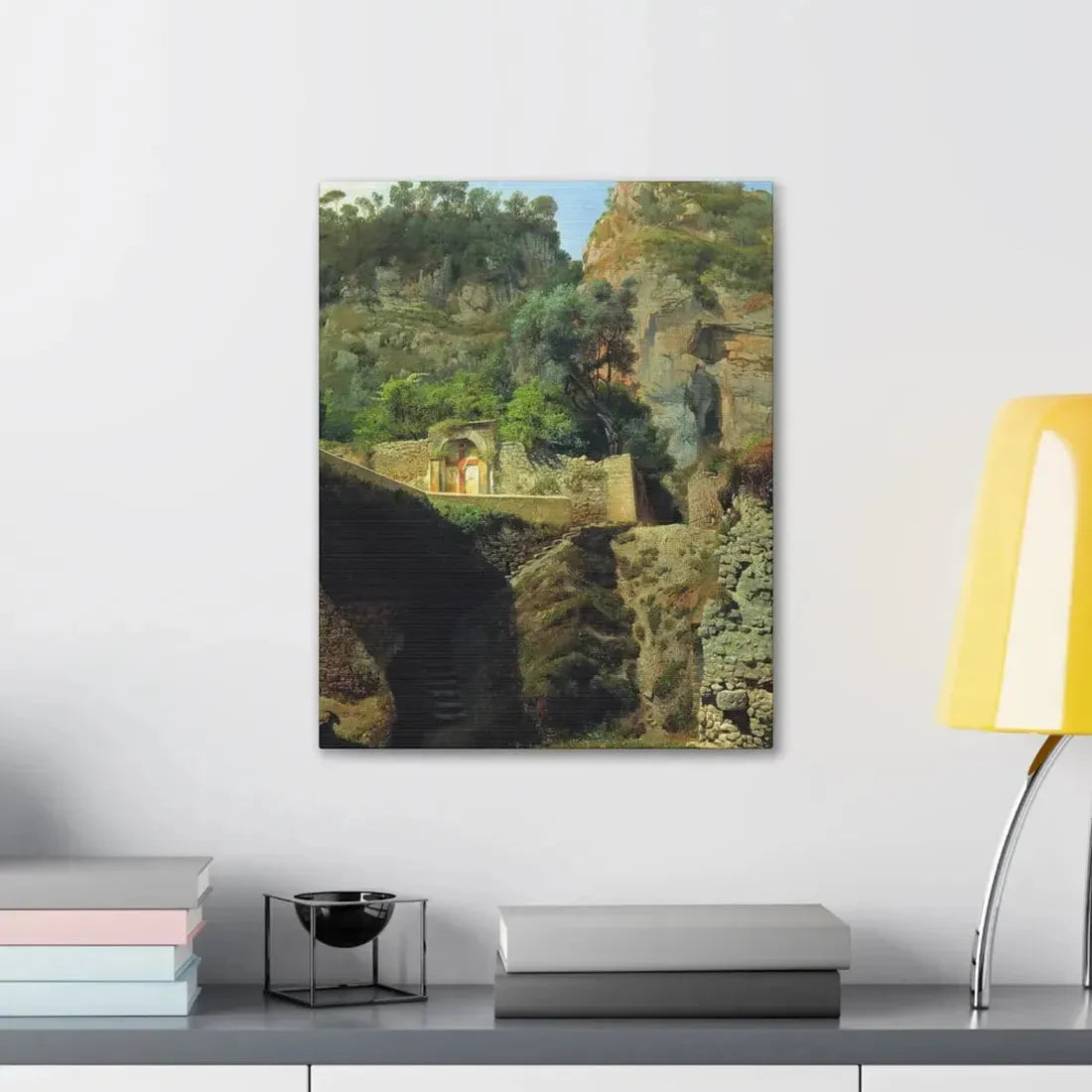 Lev Lagorio (1827-1905) Vista de Capo de Monte, Sorrento 1860 - Canvas Wall Art - The Sticker Space