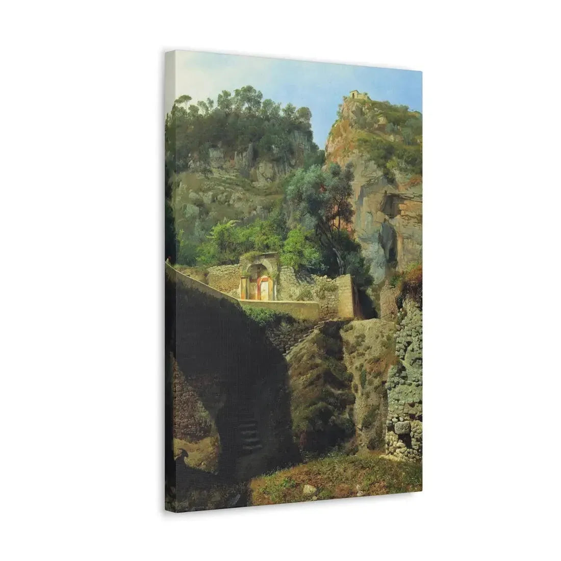 Lev Lagorio (1827-1905) Vista de Capo de Monte, Sorrento 1860 - Canvas Wall Art - The Sticker Space