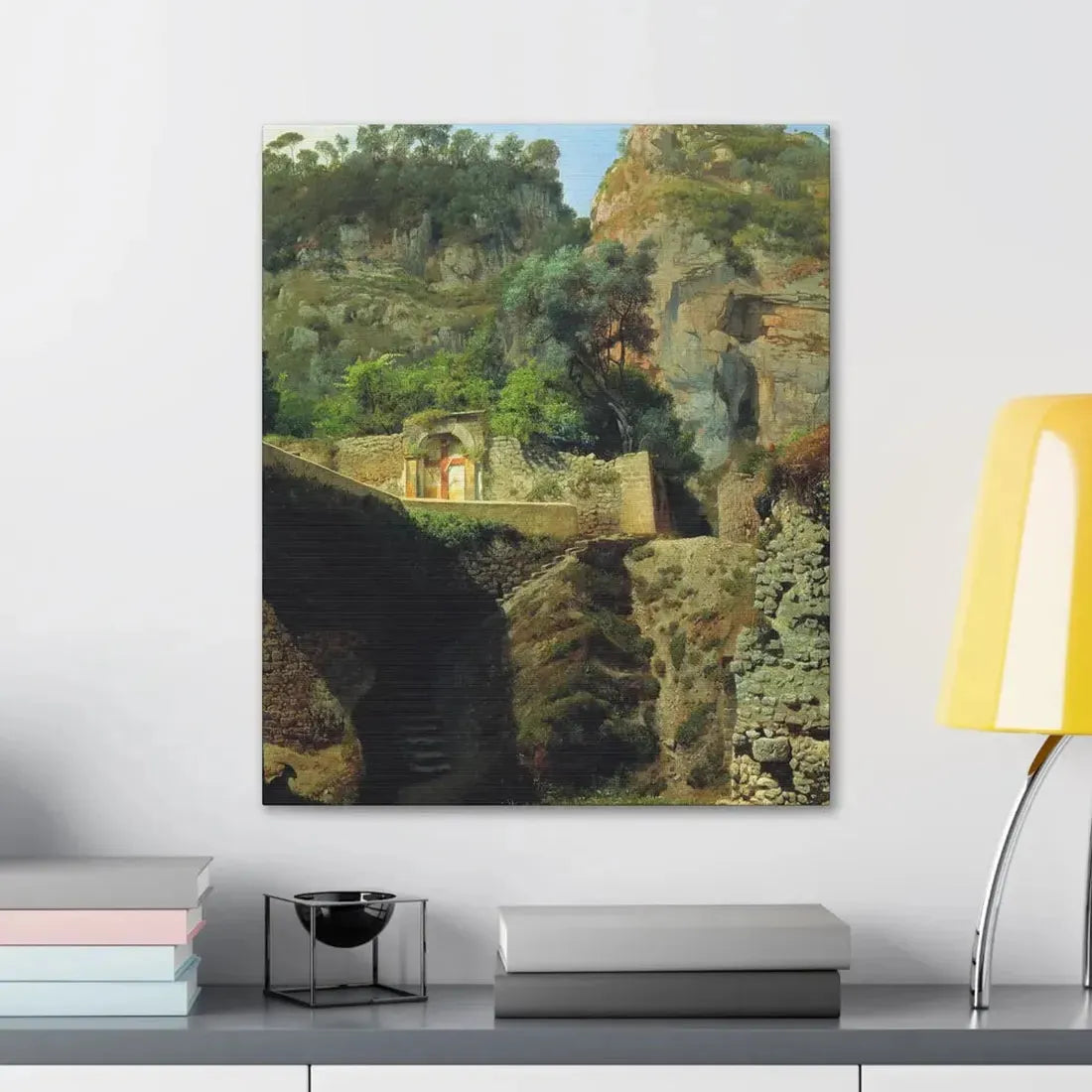 Lev Lagorio (1827-1905) Vista de Capo de Monte, Sorrento 1860 - Canvas Wall Art - The Sticker Space