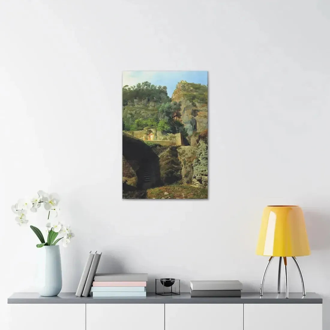 Lev Lagorio (1827-1905) Vista de Capo de Monte, Sorrento 1860 - Canvas Wall Art - The Sticker Space