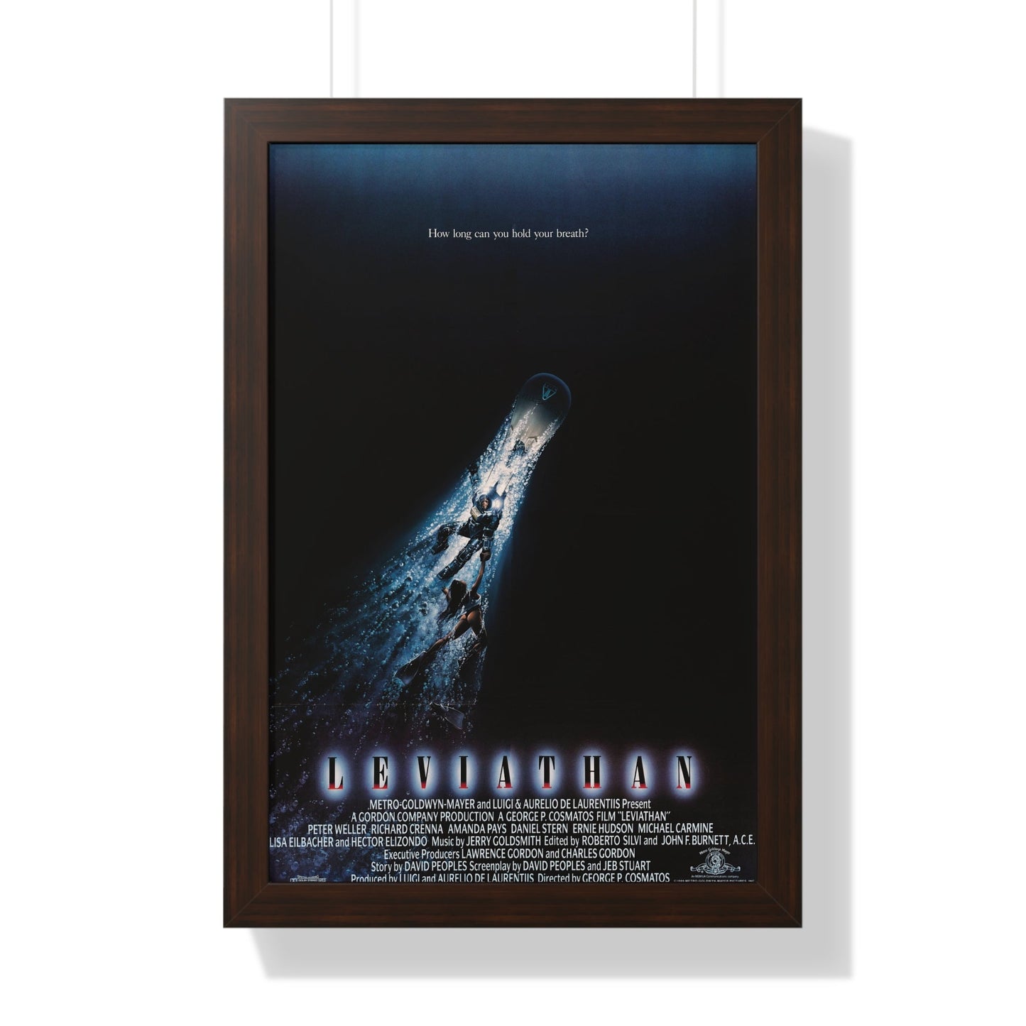 LEVIATHAN 1989 - Framed Movie Poster-16″ x 24″-The Sticker Space