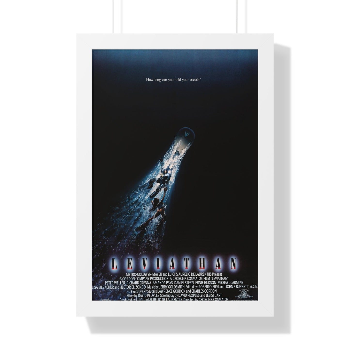 LEVIATHAN 1989 - Framed Movie Poster-16″ x 24″-The Sticker Space