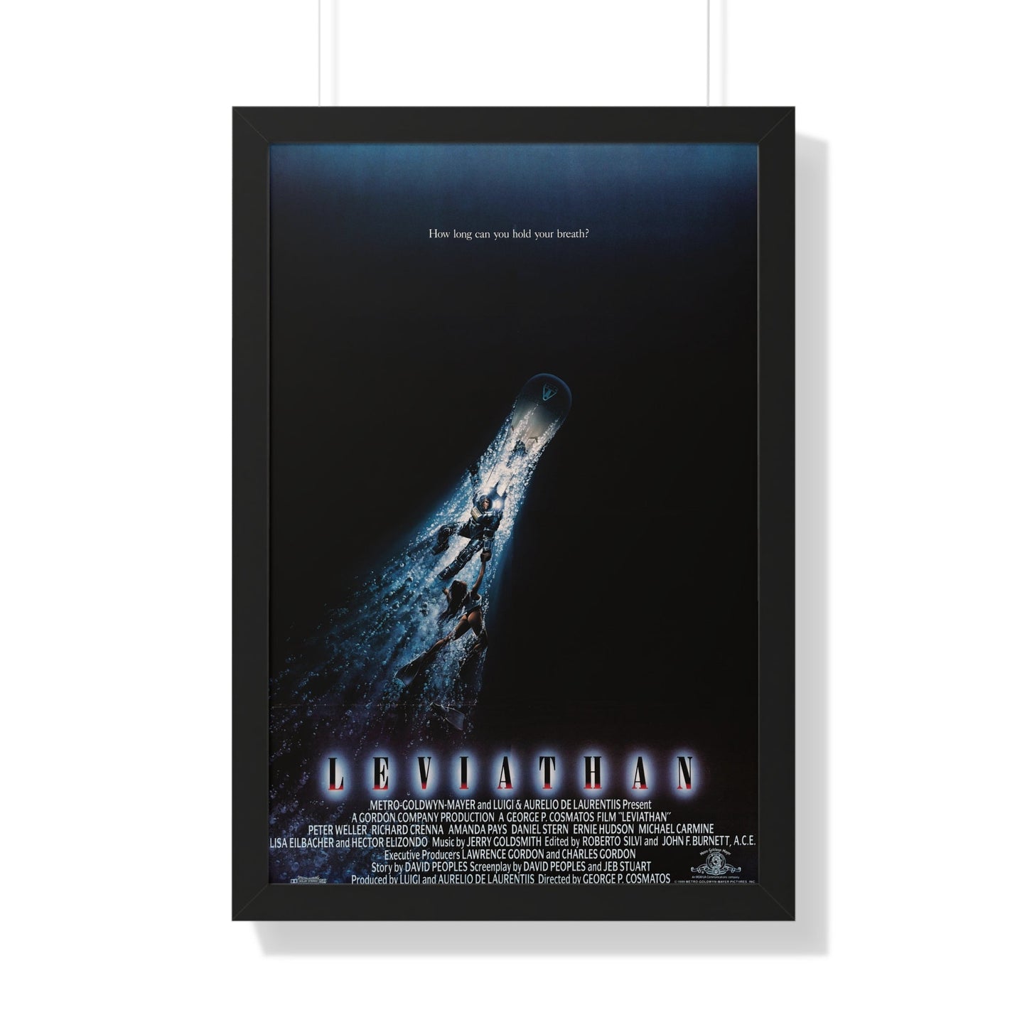 LEVIATHAN 1989 - Framed Movie Poster-20" x 30"-The Sticker Space