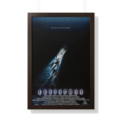 LEVIATHAN 1989 - Framed Movie Poster 20" x 30" Walnut - The Sticker Space
