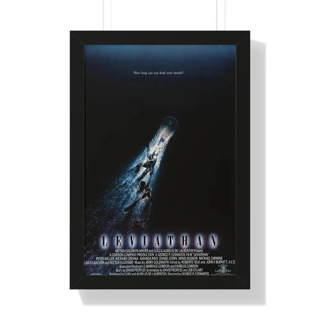 LEVIATHAN 1989 - Framed Movie Poster - The Sticker Space