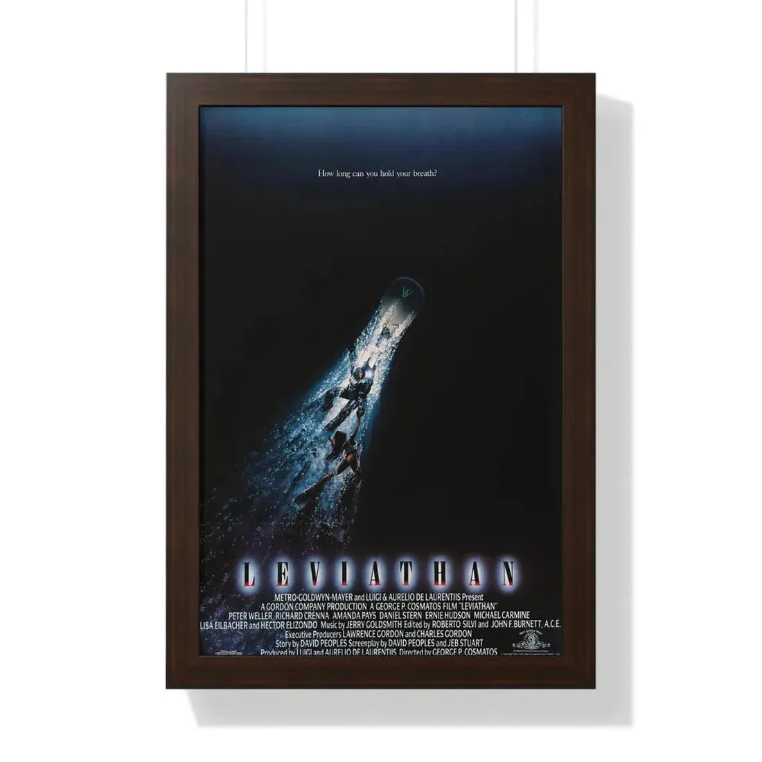 LEVIATHAN 1989 - Framed Movie Poster - The Sticker Space