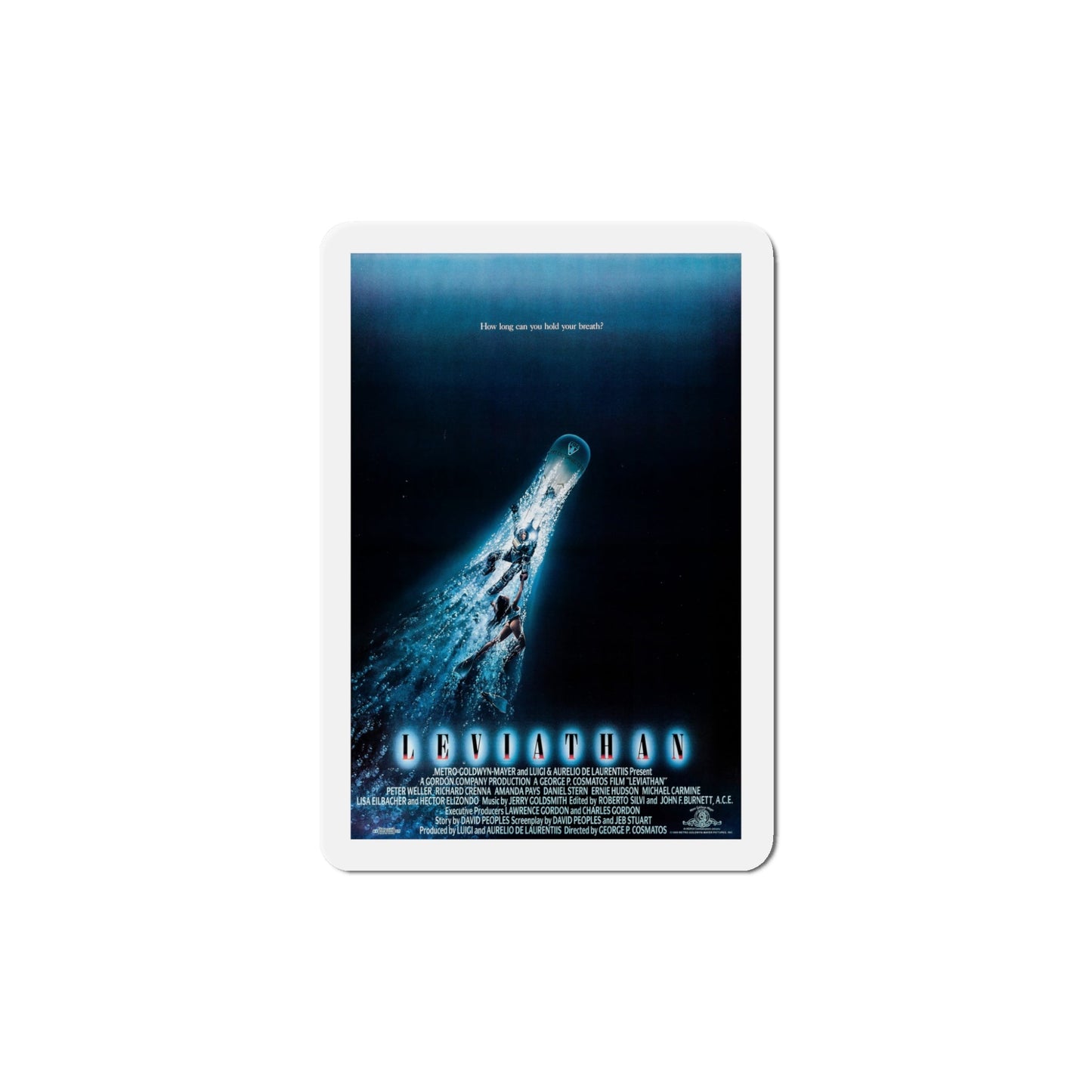 Leviathan 1989 Movie Poster Die-Cut Magnet-5" x 5"-The Sticker Space