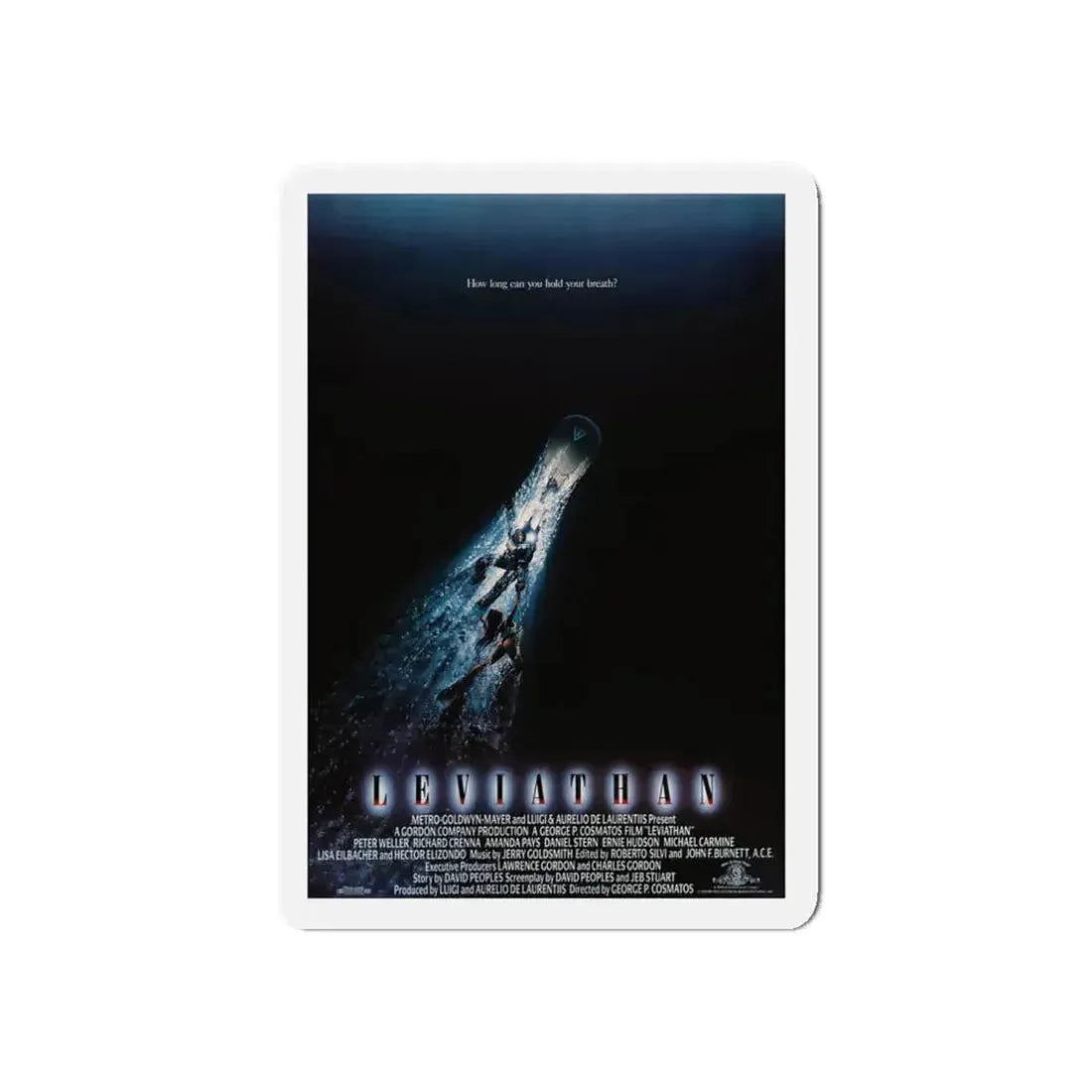 LEVIATHAN 1989 Movie Poster - Refrigerator Magnet 3 Inch Die-Cut - The Sticker Space