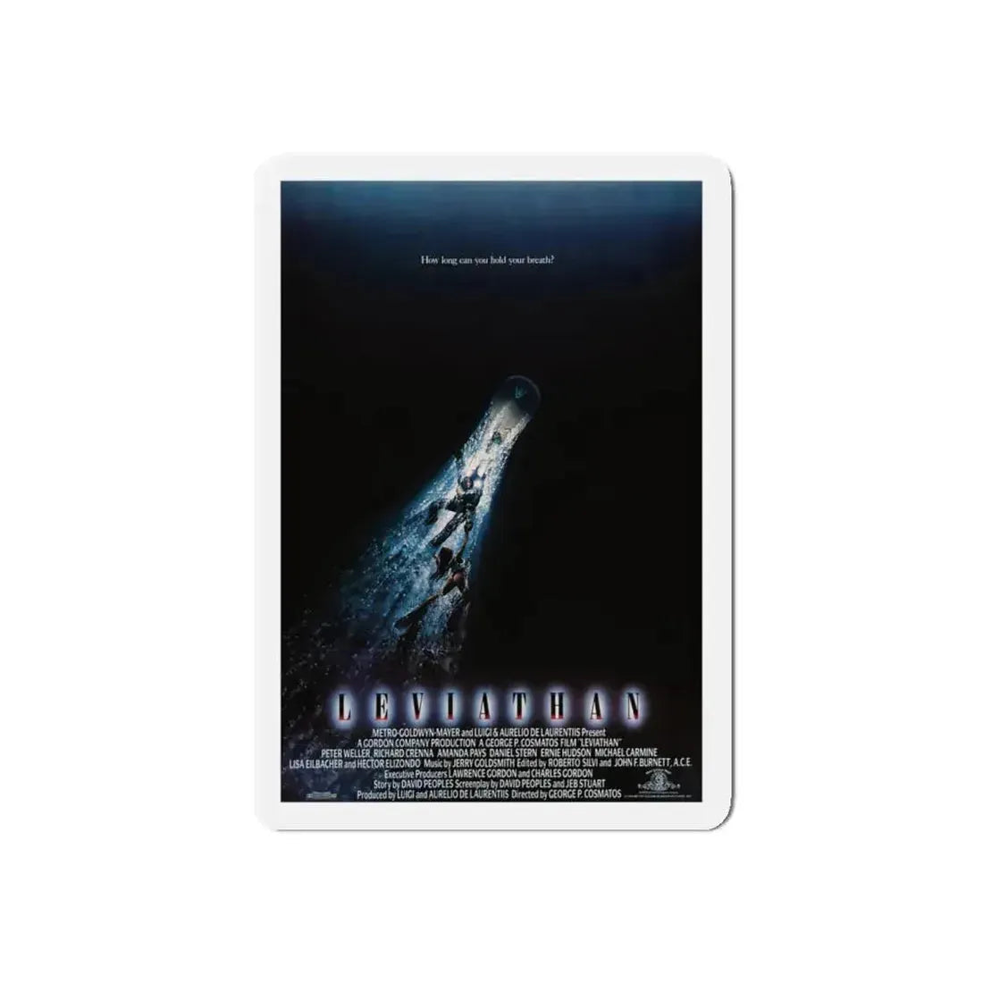 LEVIATHAN 1989 Movie Poster - Refrigerator Magnet 4 Inch Die-Cut - The Sticker Space