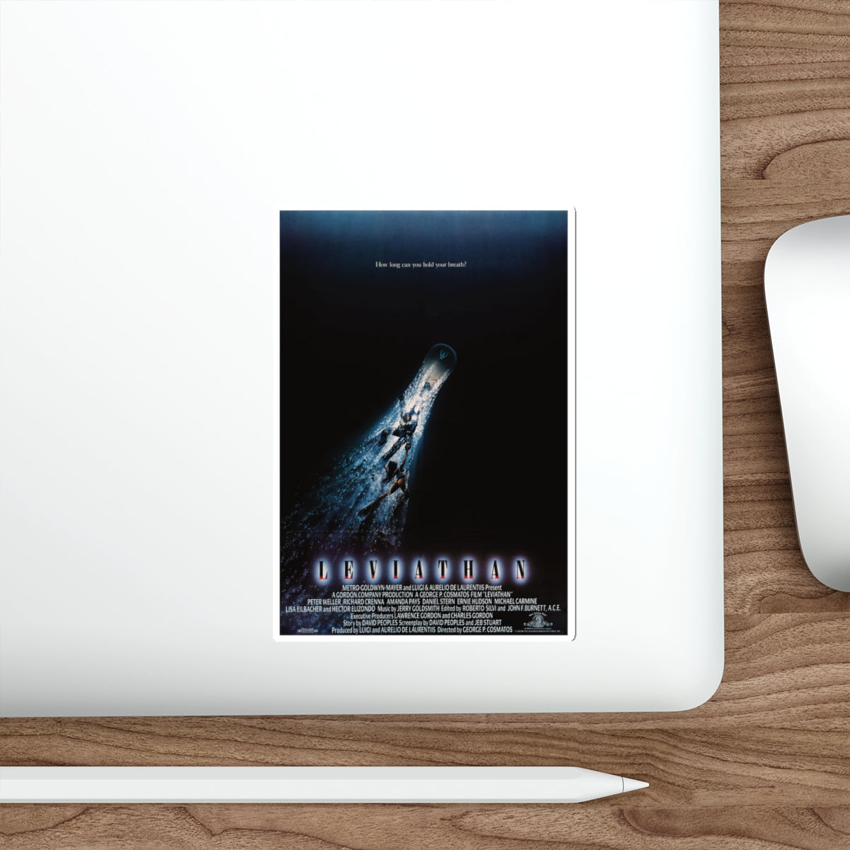 LEVIATHAN 1989 Movie Poster STICKER Vinyl Die-Cut Decal-The Sticker Space