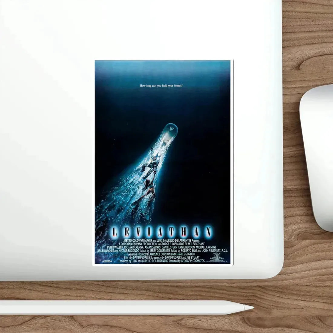 Leviathan 1989 Movie Poster STICKER Vinyl Die-Cut Decal - The Sticker Space