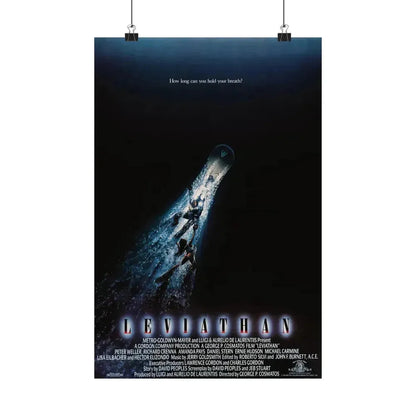 LEVIATHAN 1989 - Paper Movie Poster 12″ x 18″ Matte - The Sticker Space
