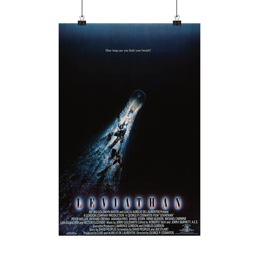 LEVIATHAN 1989 - Paper Movie Poster-12″ x 18″-The Sticker Space