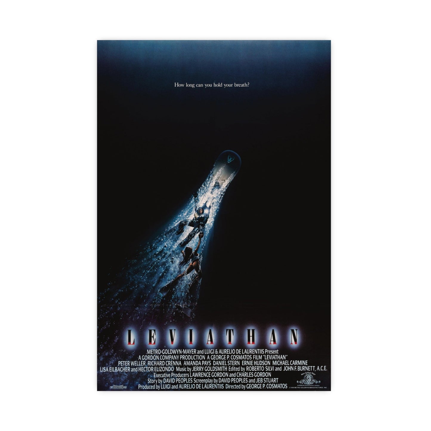 LEVIATHAN 1989 - Paper Movie Poster-16″ x 24″ (Vertical)-The Sticker Space