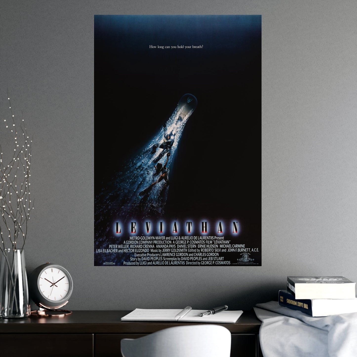 LEVIATHAN 1989 - Paper Movie Poster-The Sticker Space