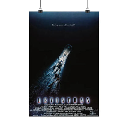 LEVIATHAN 1989 - Paper Movie Poster - The Sticker Space
